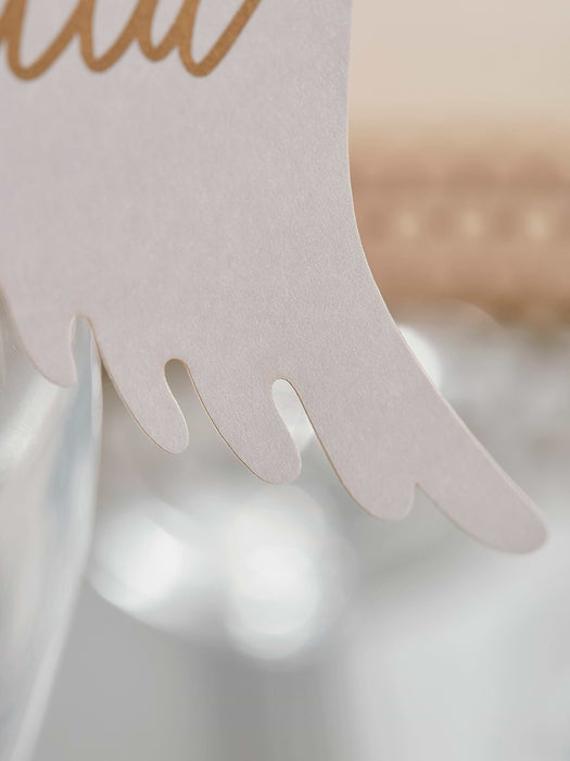 Ten Angel Wing Place Name Cards