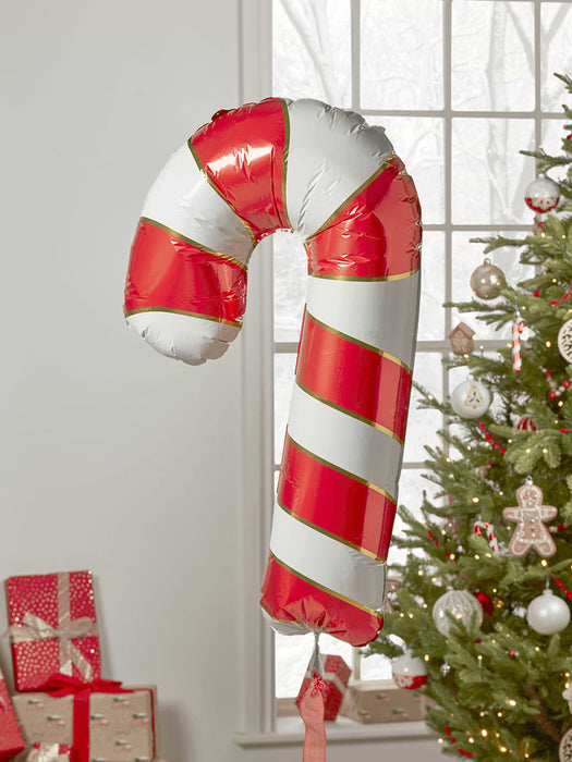 Candy Cane Balloon - Red