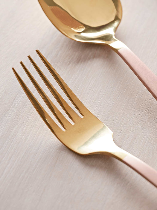 Gold & Blush Cutlery Set