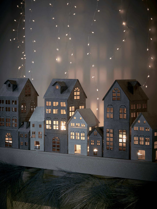 Three Tea Light Houses