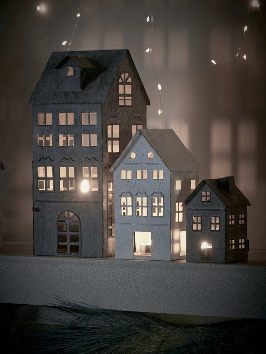 Three Tea Light Houses