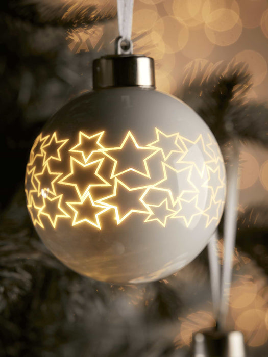 Twelve Light Up Baubles