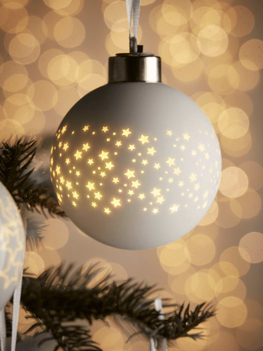 Twelve Light Up Baubles