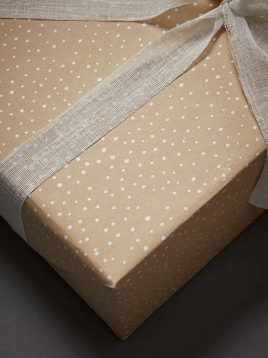 Dot Star Reversible Recycled Wrapping Paper