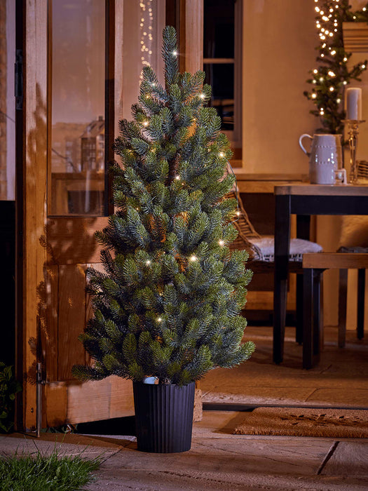 Indoor Outdoor Pre-Lit Potted Tree