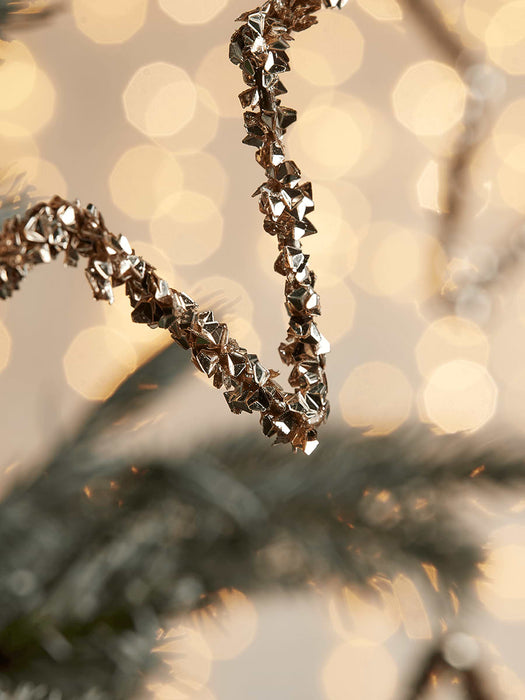 Six Glittered Star Silhouettes