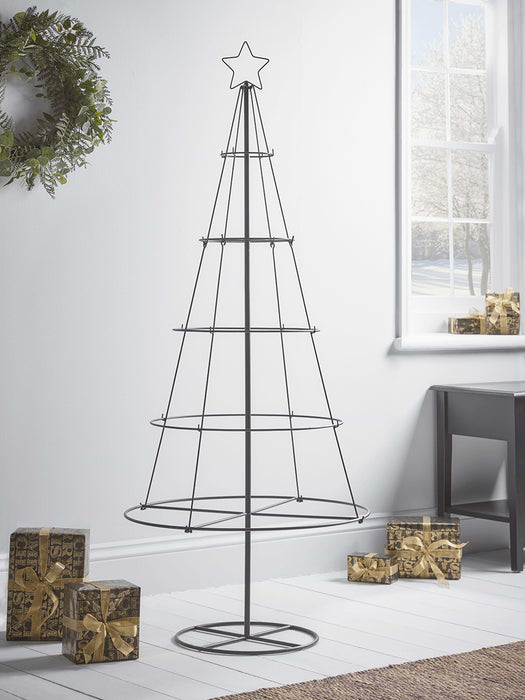 Black Metal Cone Tree