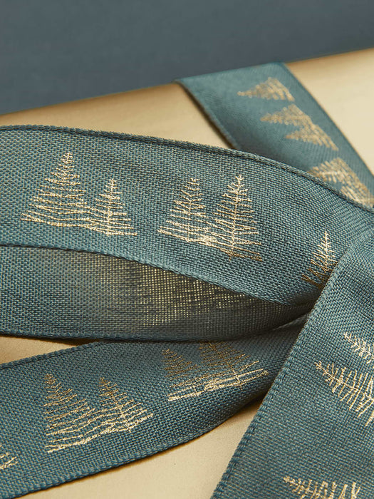 Alpine Trees Ribbon - Sage