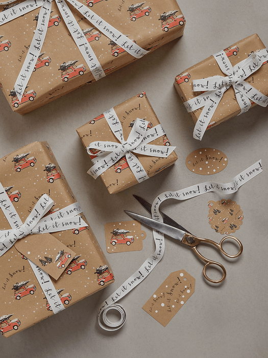 Little Christmas Cars Gift Tags