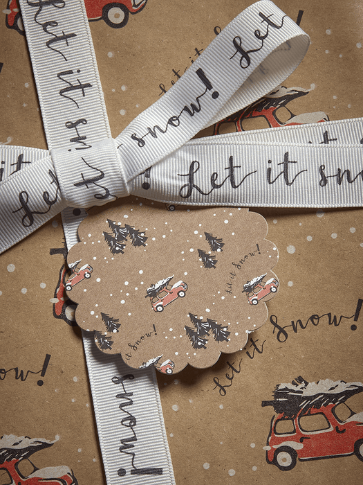 Little Christmas Cars Gift Tags