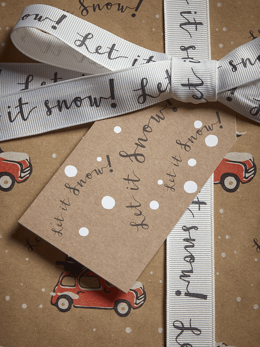 Little Christmas Cars Gift Tags