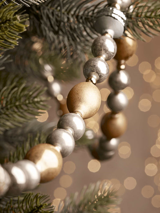 Vintage Style Bauble Garland - Gold Mix