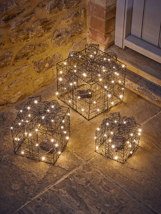Indoor Outdoor Light Up Wire Presents