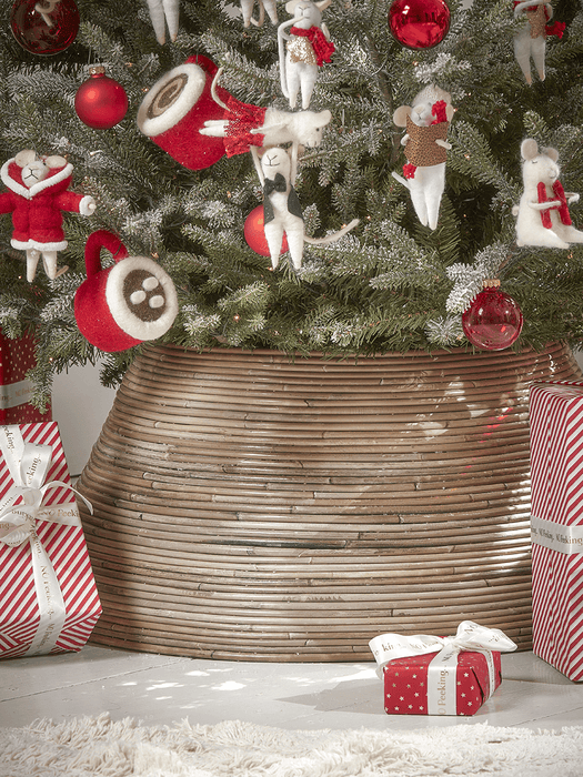 Round Rattan Tree Ring - Natural