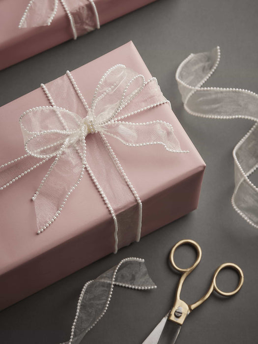 Pearl Edged Organza Ribbon