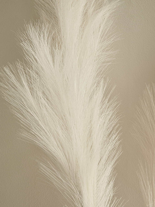 Two Lit Faux Brush Pampas - Natural Mix