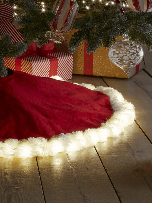 Light Up Santa Tree Skirt