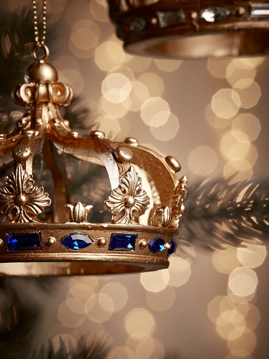 Two Hanging Golden Crowns
