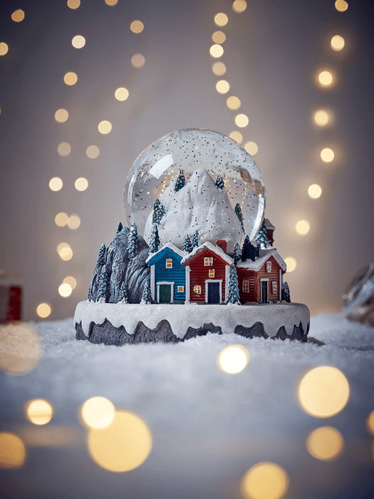 Light Up Winter Village Musical Snowglobe