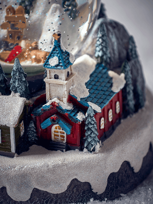 Light Up Winter Village Musical Snowglobe