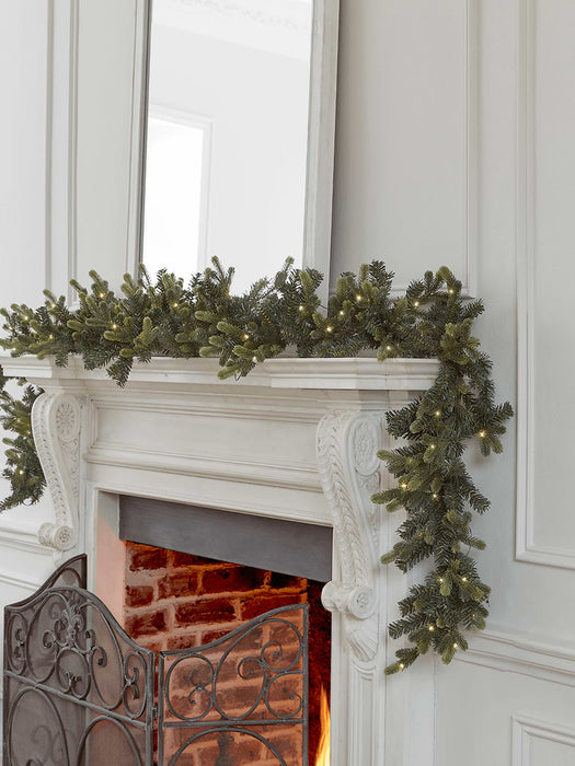 Young Pine Pre-Lit Garland