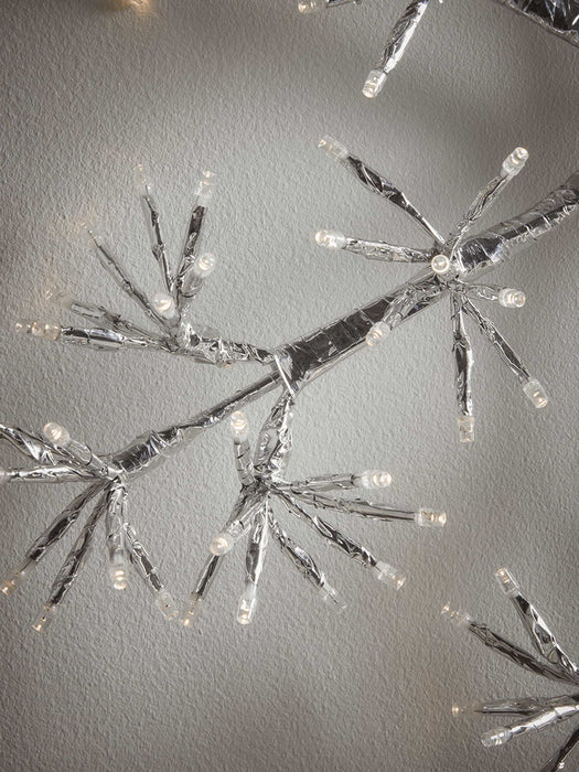 Indoor Outdoor Light Up Silver Snowflake