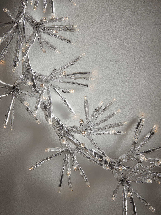 Indoor Outdoor Light Up Silver Snowflake