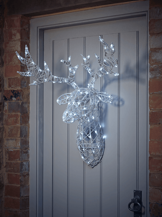 Indoor Outdoor Colour Change Light Up Stag Head
