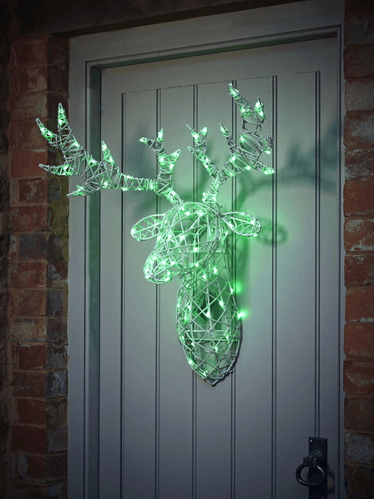 Indoor Outdoor Colour Change Light Up Stag Head