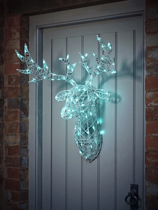 Indoor Outdoor Colour Change Light Up Stag Head