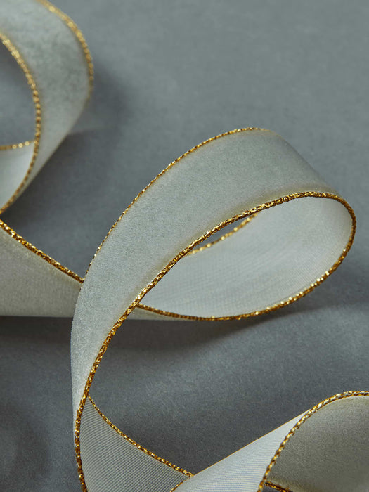 Velvet Ribbon - Sage & Gold