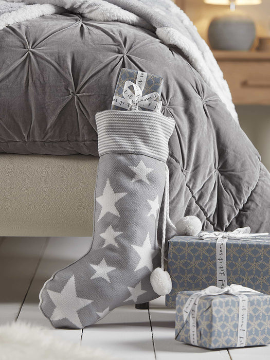 Knitted Starry Stocking