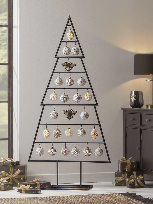 Vintage Style Shatterproof Baubles - Gold Mix