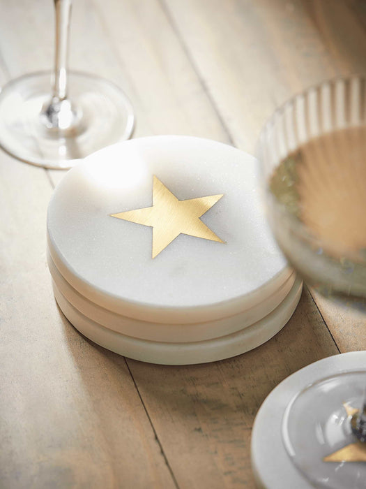 Four Gold Star Coasters