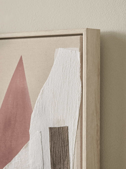 Abstract Framed Block Canvas