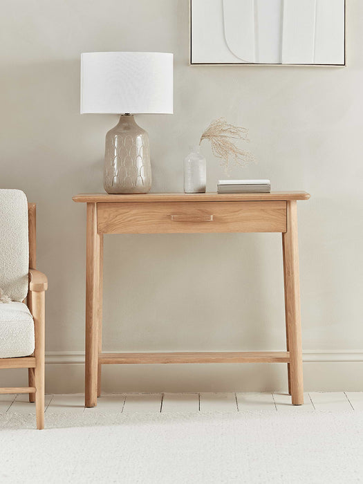 Oslo Oak Storage Console Table