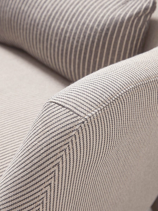 Pinstriped Tall Armchair