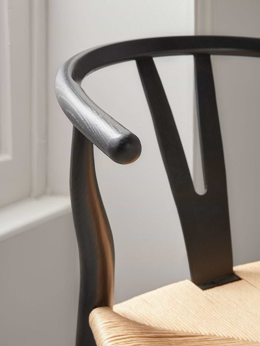 Elm Bow Back Counter Stool - Black