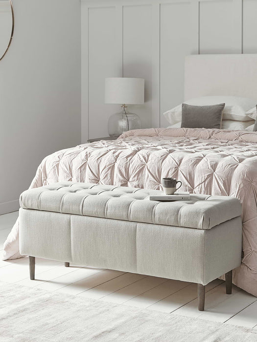 Buttoned Storage Bench