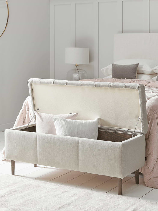 Buttoned Storage Bench