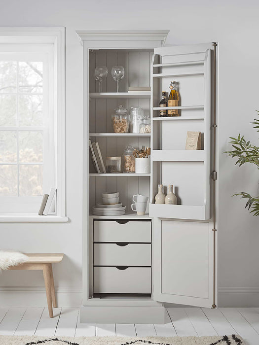 Slim Larder Cabinet - Soft Grey