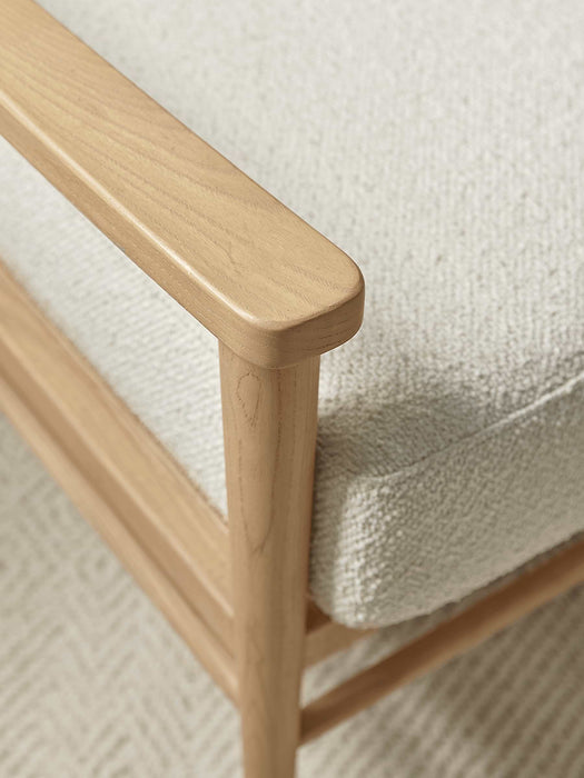 BouclÃ© & Cane Armchair