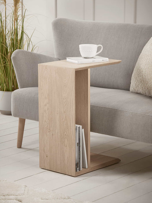 Chevron Oak Sofa Table