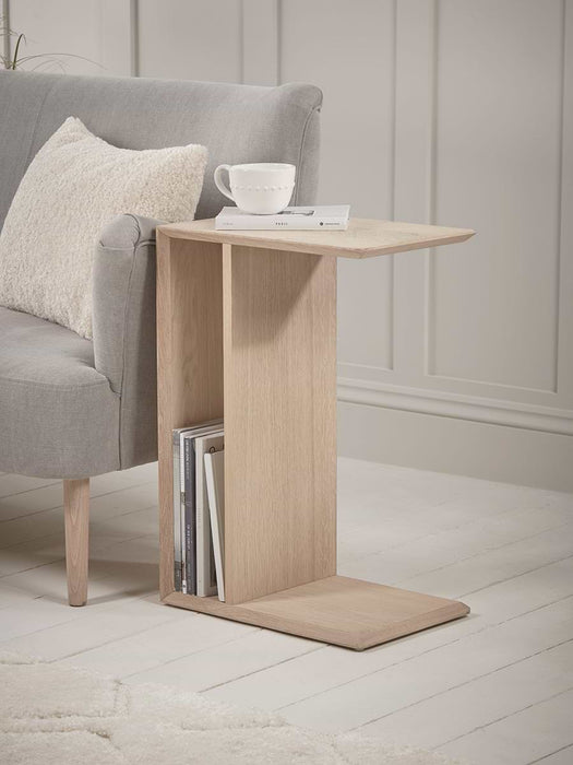 Chevron Oak Sofa Table