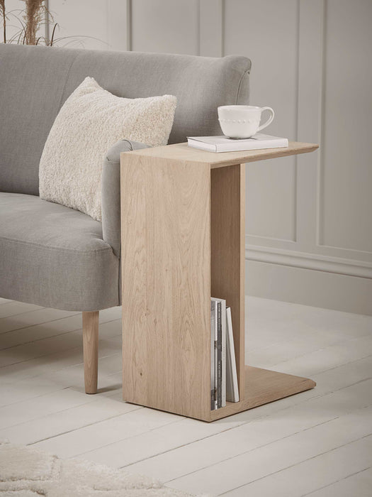 Chevron Oak Sofa Table