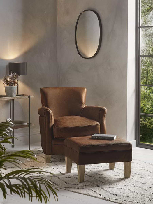 Hardwick Leather Footstool