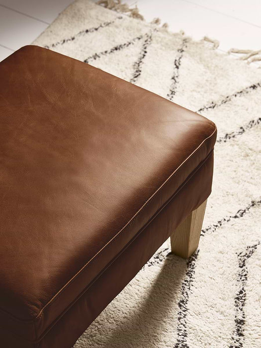 Hardwick Leather Footstool