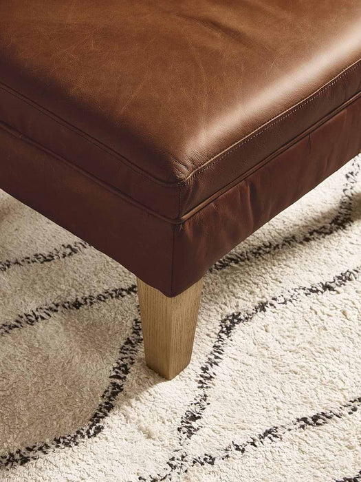 Hardwick Leather Footstool