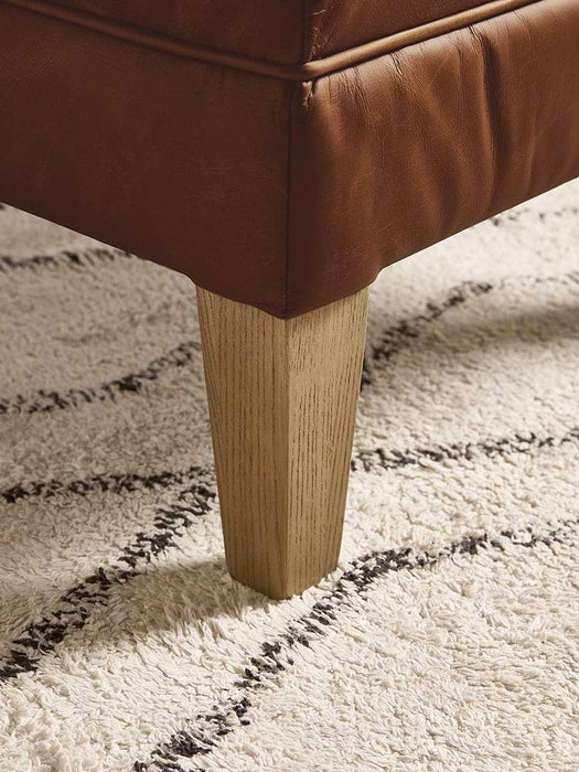 Hardwick Leather Footstool