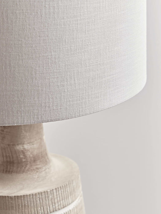 Whitewashed Mango Wood Table Lamp